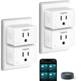 Lepro P1 Smart Plug Mini 15A, WiFi Outlet Plugs Compatible with Alexa & Google Assistant, Voice/APP Control, Timer & Group Contr