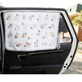 BEBEDECO Magnetic Car Sun Shade Curtain for Side Window - Sun Blocker and UV Protector for Baby, Kids, and Pets - Universal Fit