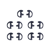 KS K-STORM Two Way Radio Ear Mold Replacement Soft Silicone Ear Insert for Acoustic Coil Tube Earpiece (Black, 5 Pair Small)
