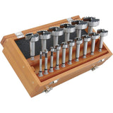 Steelex D3573 Forstner Bit Set with Hex Shank, 16Piece