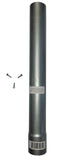 Fence Post Extender 1-5/8, 1-7/8, and 2-3/8 Inches. Increase Height of a Fence up to 36 Inches. Colors: Galvanized, Green, and B