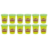 PLAY-DOH E4828F02 Bulk 12-Pack of Green Non-Toxic Modelling Compound, 4-Ounce Cans, Multicolour