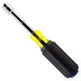 Klein Tools 65438 Heavy-Duty Hollow Shaft Nut Driver, Color-Coded 3/8-Inch Hex, Pass Through Design, 6-Point Socket, and Cushion