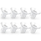 Flange Inserts 8PCS 15/17/19/21mm, Suitable for Momcozy S12pro/S9pro/S9/S10/S12, for Medela/Tsrete/Spectra/Bellababy 24mm Shield