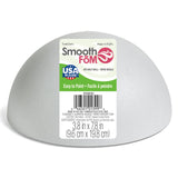 FloraCraft SmoothFoM Hollow Half Ball 3.9 Inch x 7.9 Inch White