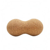 Ecomistiq TwoLobed Peanut Massage Ball EcoFriendly Cork Massage Ball Muscle Relaxation Natural, Yoga Peanut Ball