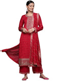 Libas Women's Silk Blend Kurta Sets (33419O_Magenta