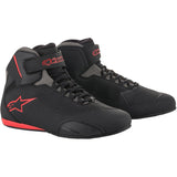 Alpinestars 2515618131115 Men's Sektor Vented Street Motorcycle Shoe, Black/Gray/Red, 11.5