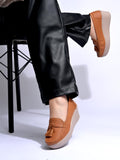 Shoetopia Smart Casual Tan Loafers For Women & Gilrs /Eu41,Tan,8,B0F6TW3P2D