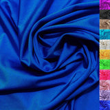Generic 1-Yard Nylon Spandex Fabric for Activewear - 4 Way Stretch | Dancewear | Yoga | Tricot for Sportswear - Royal Blue