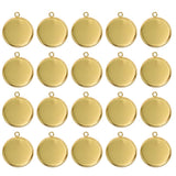 Lanbeide Stainless Steel Pendant Trays Cabochon Settings Bezel Pendant Blanks for DIY Crafting Photo Jewelry Making 16x16mm Gold