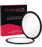 Compact Mirror - 10X Magnifying Mirror - Perfect for Purses - Small Travel Size - 2-Sided with 10X magnification and 1x w No Zoo