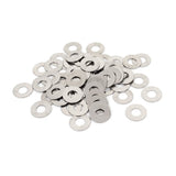 uxcell M5x12mmx0.5mm Stainless Steel Round Flat Washer for Bolt Screw 100Pcs