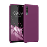 kwmobile Case Compatible with Samsung Galaxy A50 Case - TPU Silicone Phone Cover with Soft Finish - Bordeaux Violet