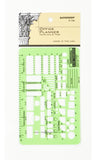 Rapidesign Office Planner Template, 1/8 Inch Scale, 1 Each (R706)