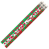 Musgrave Pencil Company Pencil, Dots of Christmas, 12/Pack (MUS2528D)