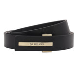 Da Milano Non Reversible Leather Belt For Women Black