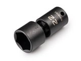 TEKTON 3/8 Inch Drive x 22 mm Shallow 6-Point Universal Joint Impact Socket | SID18122