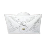 Nuvo SF77/126 Square Floral Design Close to Ceiling Fixture , White