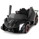 OLAKIDS 2 Seater Kids Ride On Car, 12V 4WD Licensed Lamborghini Veneno Electric Vehicle with Remote Control, Toddlers Battery Po
