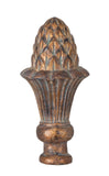 B&P Lamp Pineapple Style Large Lamp Finial, Copper