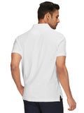 Xyxx Men'S Solid Regular Fit Shirt (Xy_Cr14_Polo Tshirt_1_White