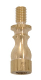 B&P Lamp 1/2 Length Brass Riser, Unfinished