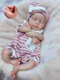 Abenduot 13inch Loulou Silicone Reborn Baby Dolls Can Open Mouth Soft Full Liquid Silicone Body Newborn Dolls Realistic Real Reb