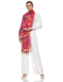Weavers Villa Women'S Phulkari Dupatta (Pink, 2.25 Mtrs)