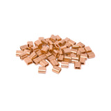 Swageright MilSpec Copper Swage Sleeves Clip & Ferrules (1/32 Inch) Oval Duplex Wire Rope Cable Crimping Loop Fittings (Pack