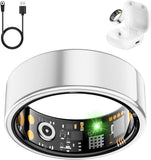 Smart Health Ring for Women Men, Fitness Tracker Ring with Heart Rate, Blood Oxygen, Sleep Tracker, Step Tracker, No Subscriptio