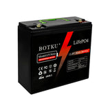 BOTKU 12V 30Ah Lithium LiFePO4 Deep Cycle Battery, 3000+ Cycle Rechargeable Lithium Iron Phosphate Battery for Solar, Fish Finde