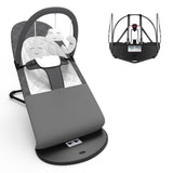 HOUSEHOLD WORLD Portable Baby Bouncer Seat for Babies 0-18 Months, 100% Cotton Fabrics, Adjustable Multi Position Baby Bouncer S