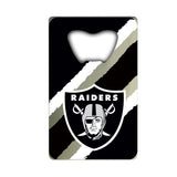 FANMATS 62561 Las Vegas Raiders Credit Card Style Bottle Opener - 2x 3.25