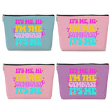 4 Pack Funny, Gymnastics Gifts, Gymnastics Stuff, Gymnast Team Graduation Gift Appreciation Makeup Bag Funny Cosmetic Bags Thank