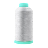 Mandala Crafts Size 46 210D T45 Bonded Nylon Thread - Silver 2843 YDs Tex 45 Heavy Duty Sewing Threads for Leather, Jeans, Weavi
