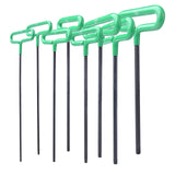 GogoBing Cushion Grip Hex T-Key Torx Key Wrench Set - 8pc set Torx Sizes T9, T10, T15, T20, T25, T27, T30, T40, Green