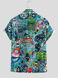 Lookmark Mens Slim Fit Printed Shirt Beta S