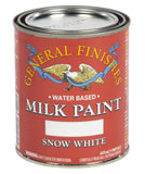 General Finishes Water Based Milk Paint, 1 Pint, Snow White