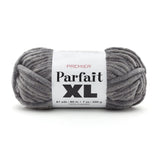 Premier Yarns Parfait XL Yarn, Ideal Yarn for Crocheting and Knitting, Jumbo Yarn, Made of 100% Polyester, Gray, 7 oz, 87 yards