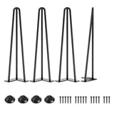 SMARTSTANDARD Hairpin Table Legs 20 Inch, 1/2'' in Diameter 3 Rods, Metal Home DIY Projects for Nightstand, Coffee Table, Dresse