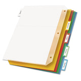 Cardinal 84009 Poly Ring Binder Pockets, 11 x 8 1/2, Letter, Assorted Colors, 5/Pack