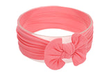 Koolgil Baby Girl's Toddler Bow Knot Headbands Soft Nylon Headband for Daily Life Birthday Party Photography (Watermelon Pink)