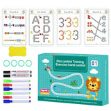 TASMAX Reusable Magic Practice Workbook for Kids magic book for kids 25years Tracing & Drawing Reusable Pen Control Book for