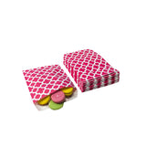 Amsthow Flat Paper Treat Bag 5.12 x 6.3-inch Cookie Paper Bags Red Leaf Greaseproof Bakery Glassine Wax Wrap for Cookies Candies