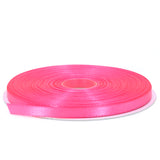 Stuffvisor Pink Satin Ribbon, 1/4 inch x 50 Yards, Double Face Solid Color, Thick and Durable Ribbon Roll, 100% Polyester for Gi