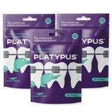 Platypus Orthodontic Flossers for Braces, 30 Count (Pack of 3), Ortho Picks for Adults & Kids, Fits Under Arch Wire, Non-Damagin