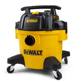 DEWALT DXV06P 4 Peak HP Shop Vacuums, 6 Gallon Poly Wet/Dry Vac, Heavy-Duty Shop Vacuum with Blower Function Yellow+Black