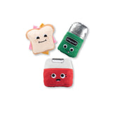 Fringe Studio Plush Dog Toy Set, Tool Time Treats, 3 Piece Set, Pet Shop Collection (662045)
