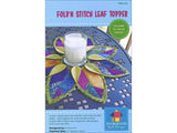 Poorhouse Quilt Designs Topper Ptrn Foldn Stitch Leaf TprPtrn